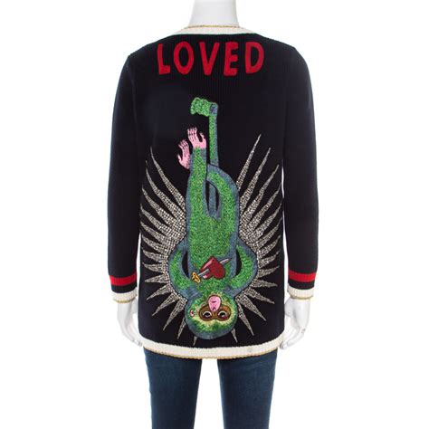 gucci monkey cardigan|gucci outlet cardigan.